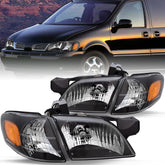 VehicleAid Headlights For 1997-2004 Oldsmobile Silhouette